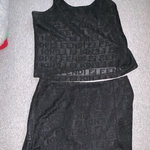 Vintage Fendi Sheer Two Piece